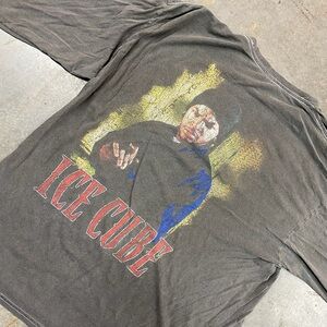 Vintage Ice Cube Graphic Rap T-Shirt Faded Black Hip Hop Tee‎ Men’s Large